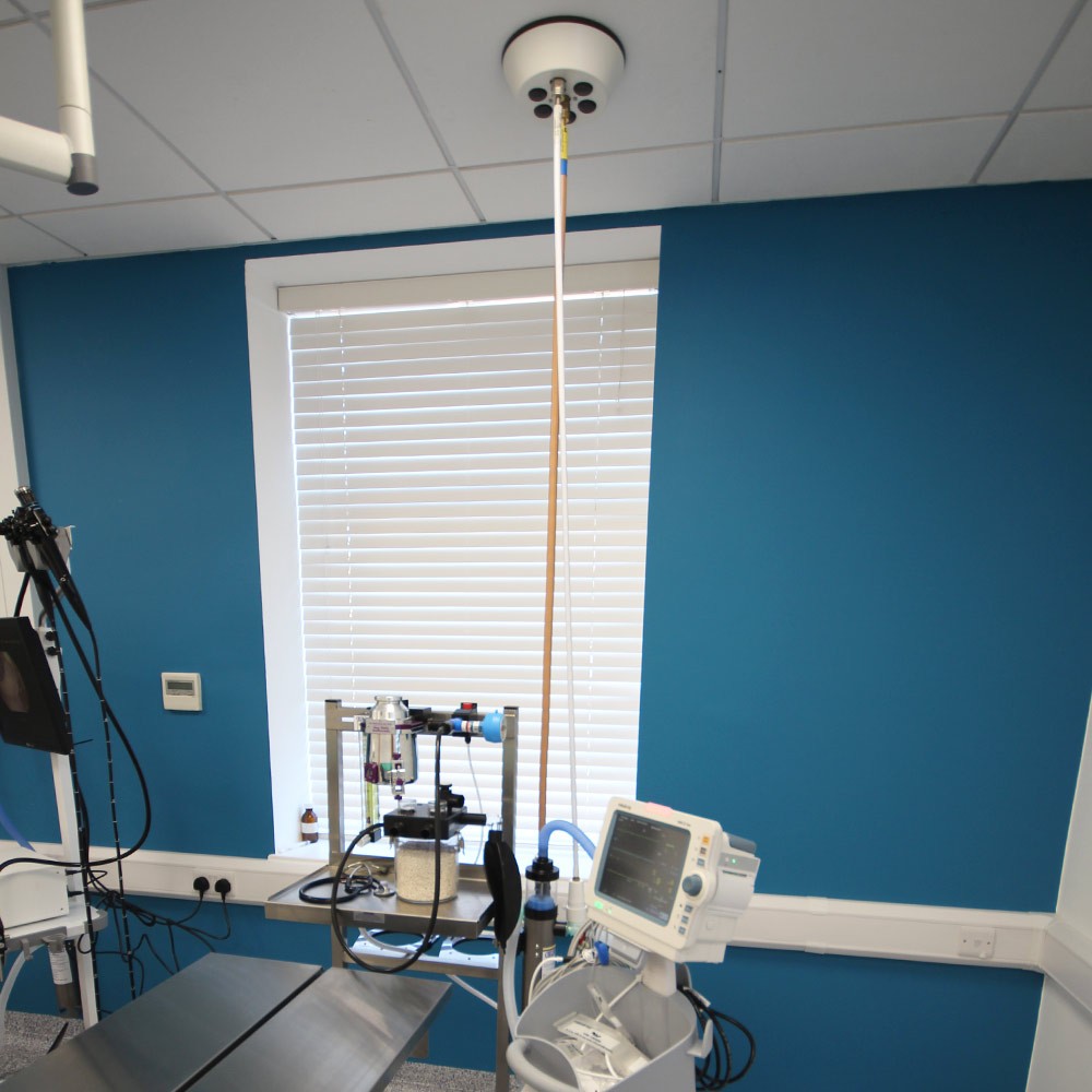 Piped gas theatre drop link